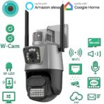 K4-P10Q-US 400万画 W-レンズ W-LED アラームLED WIFI